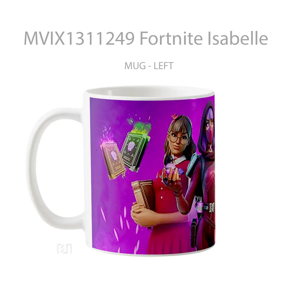 Mug Fortnite Isabelle Cangkir Gamer - All-side / Desain