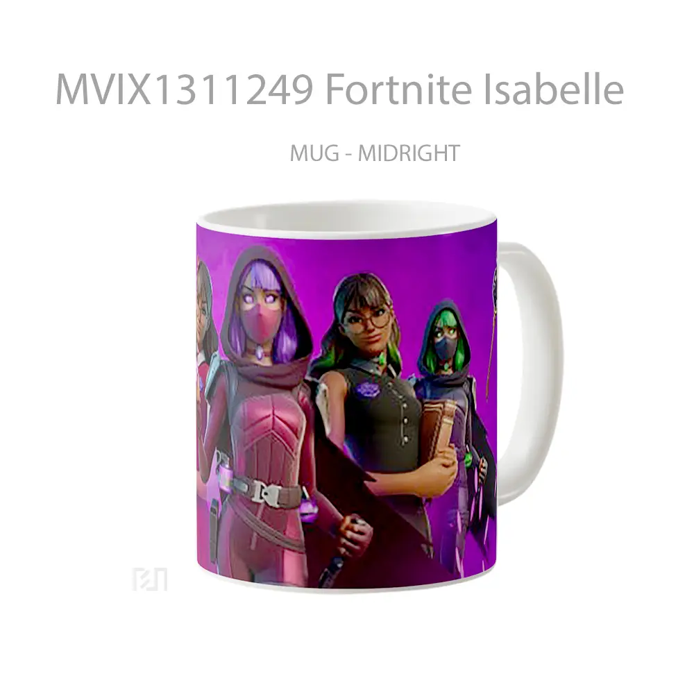 Mug Fortnite Isabelle Cangkir Gamer - All-side / Desain