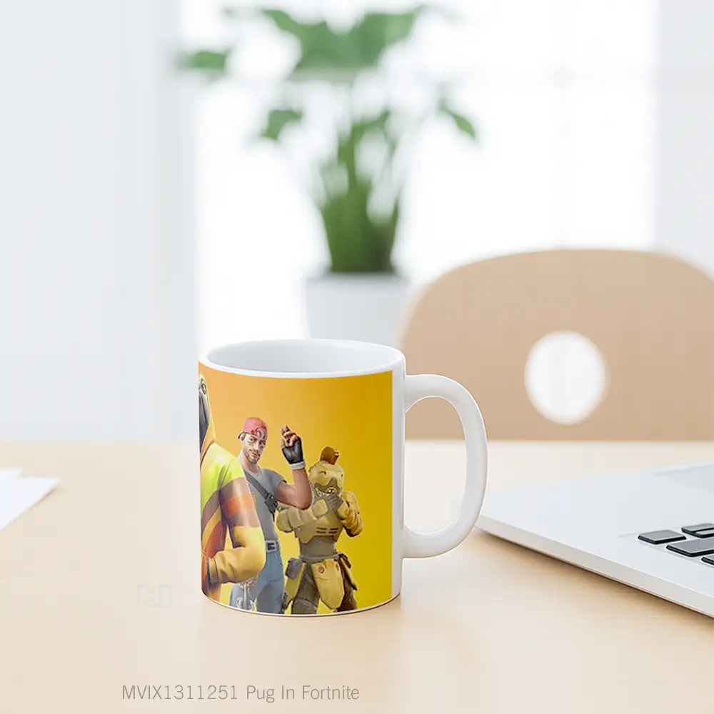 Mug Pug In Fortnite Cangkir Gamer - All-side / Desain