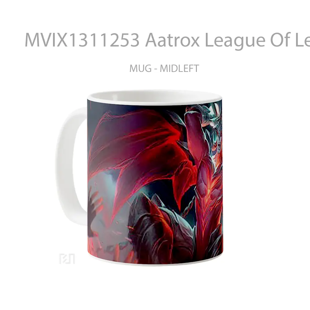 Mug Aatrox League Of Legends Cangkir Gamer - All-side / Desain