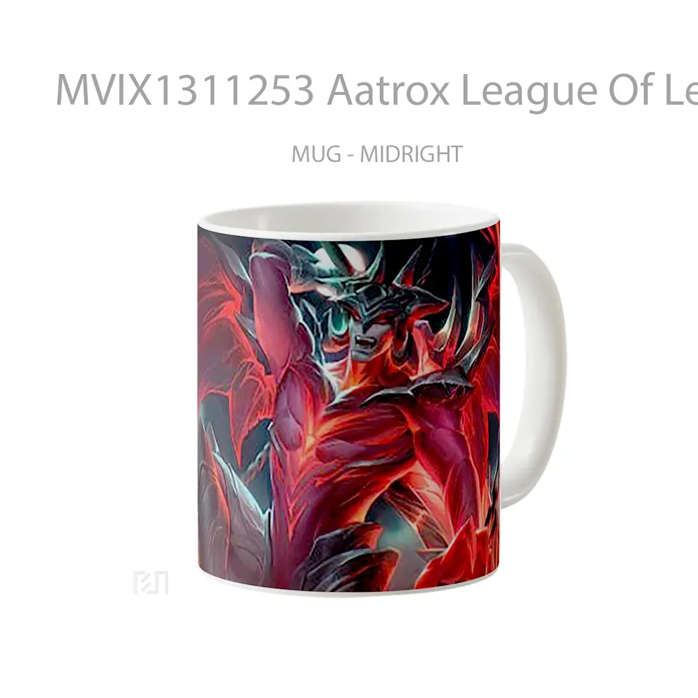 Mug Aatrox League Of Legends Cangkir Gamer - All-side / Desain