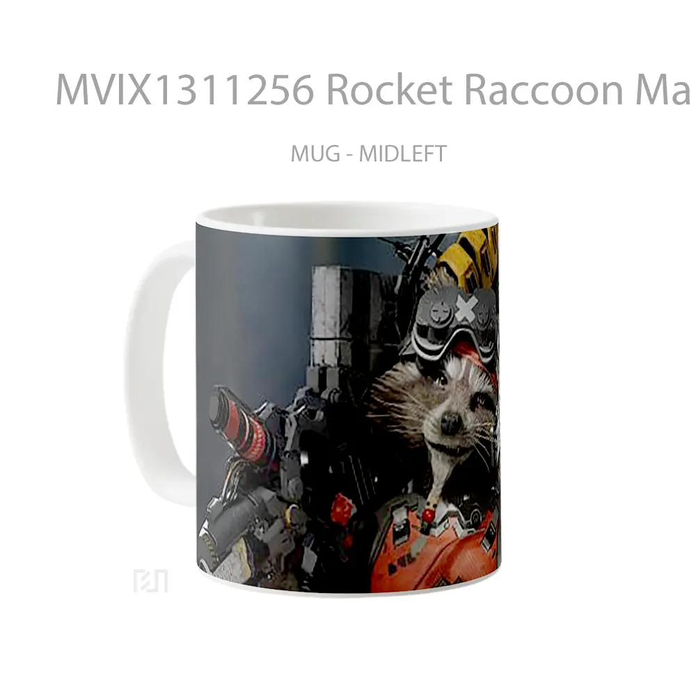 Mug Rocket Raccoon Marvels Guardians Of The Galaxy Gelas Superhero - All-side / Desain