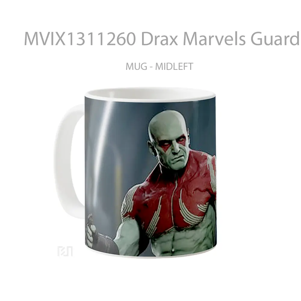Mug Drax Marvels Guardians Of The Galaxy Gelas Superhero - All-side / Desain