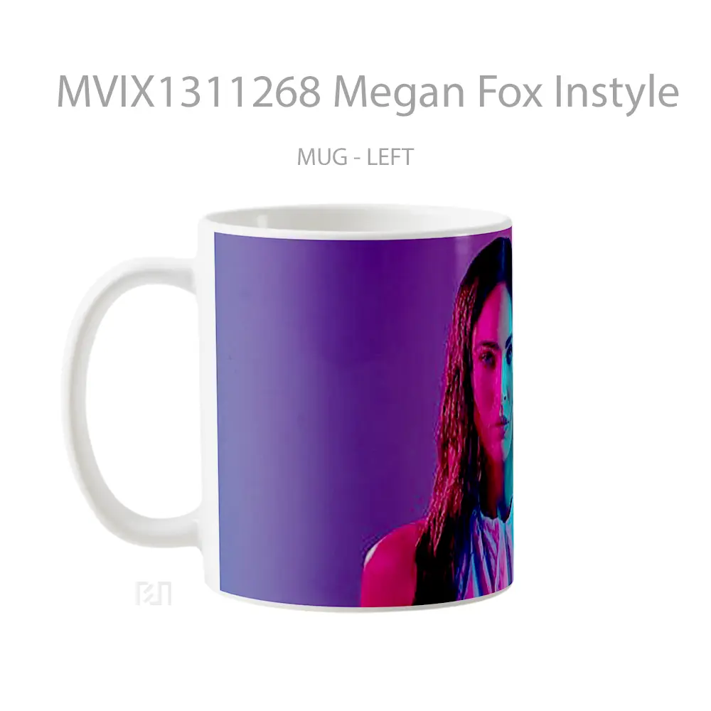 Mug Megan Fox Instyle Gelas Selebriti - All-side / Desain
