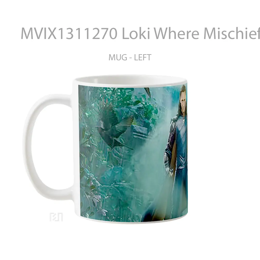 Mug Loki Where Mischief Lies Gelas Superhero - All-side / Desain