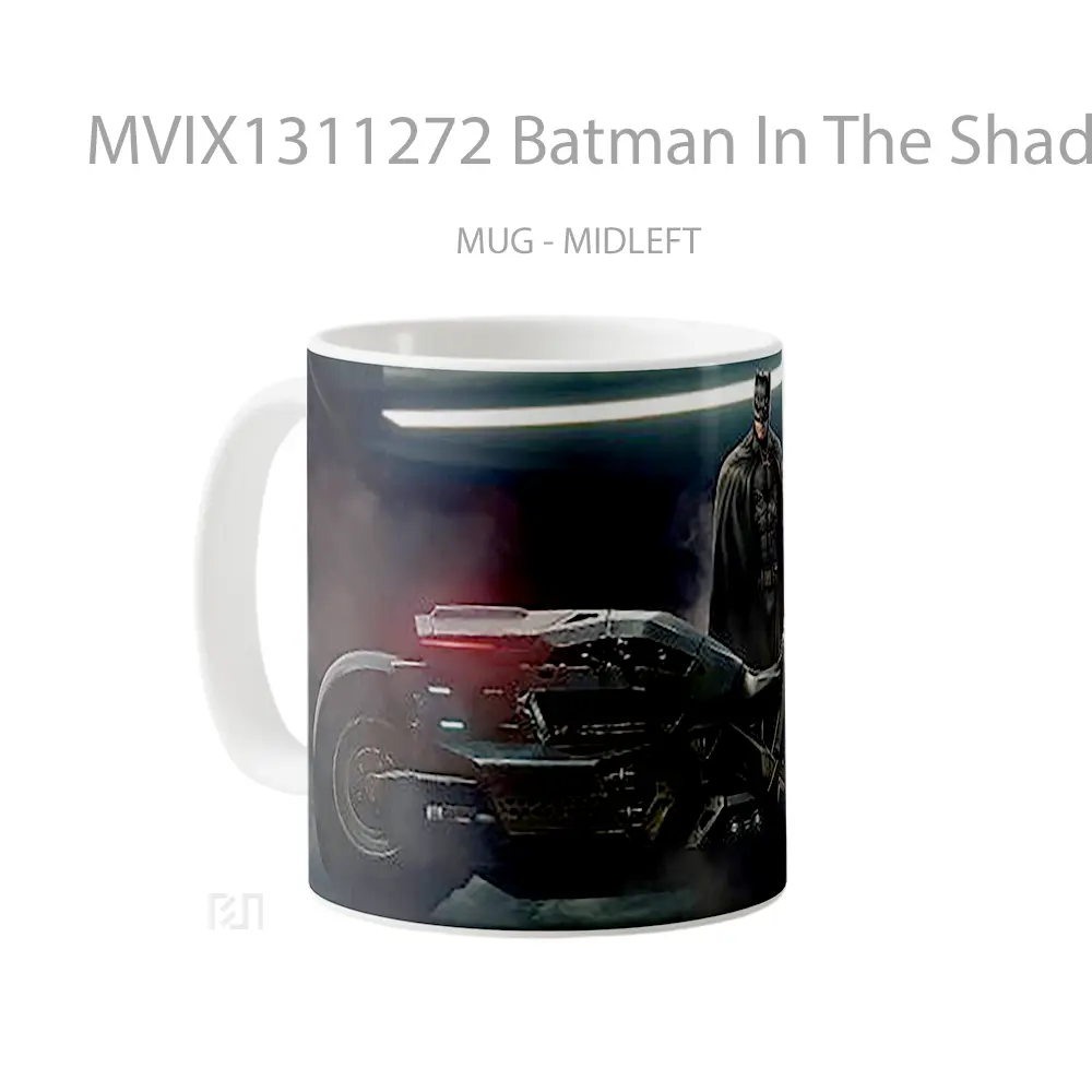 Mug Batman In The Shadows Gelas Superhero - All-side / Desain