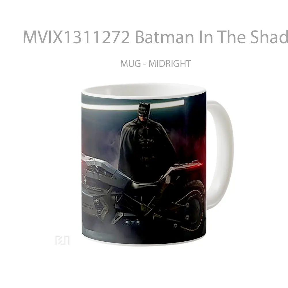 Mug Batman In The Shadows Gelas Superhero - All-side / Desain