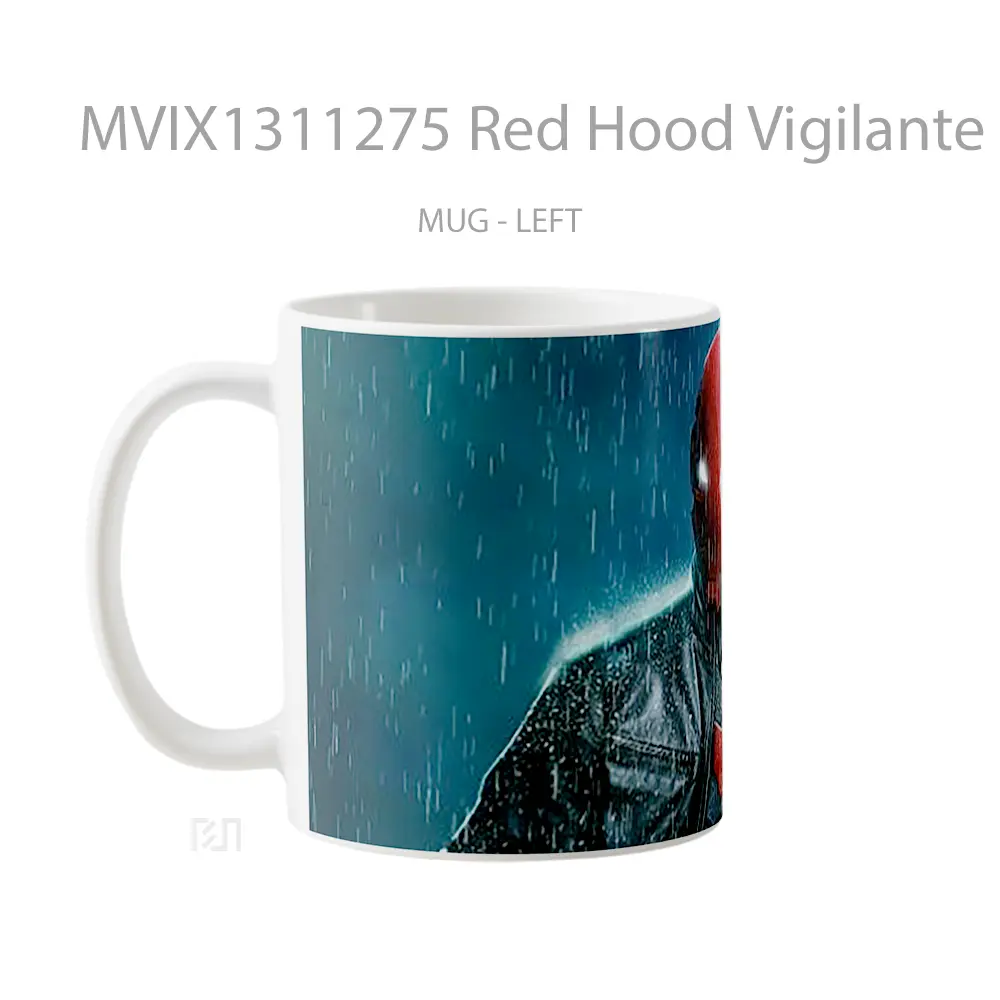 Mug Red Hood Vigilante Gelas Superhero - All-side / Desain