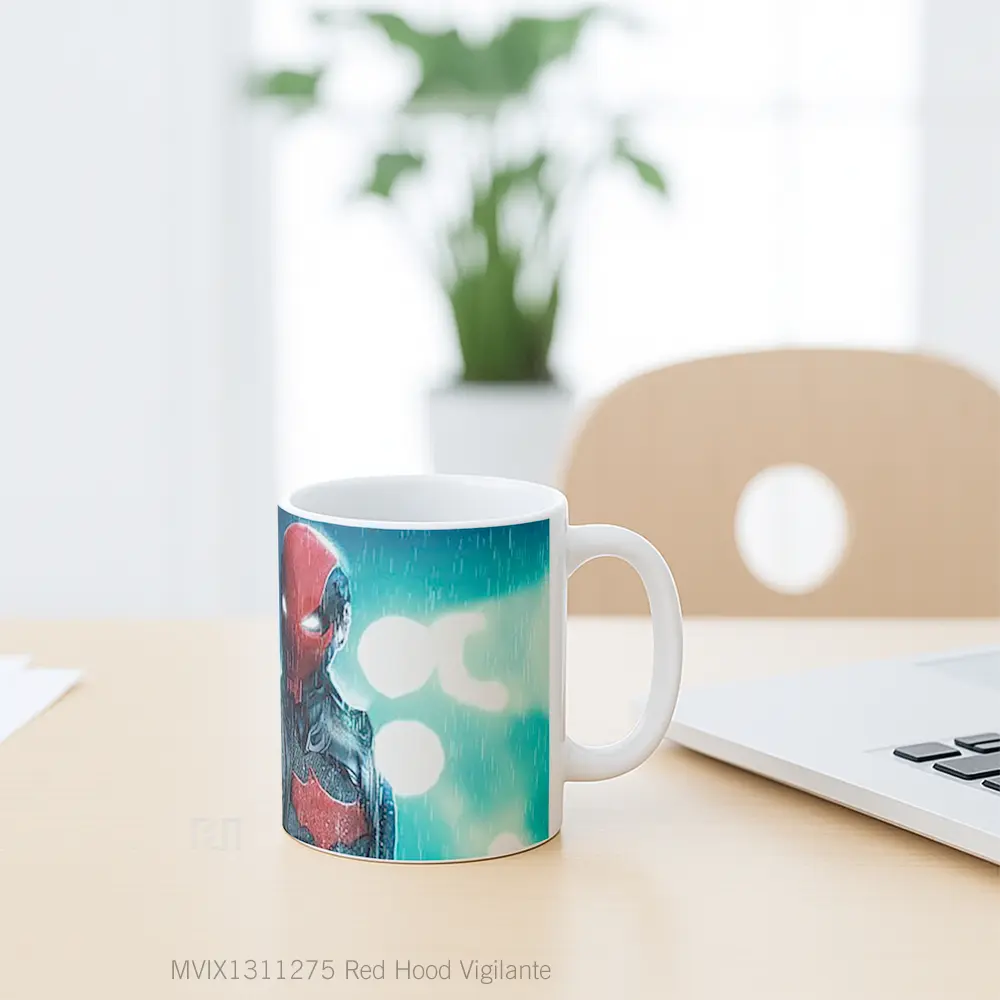 Mug Red Hood Vigilante Gelas Superhero - All-side / Desain