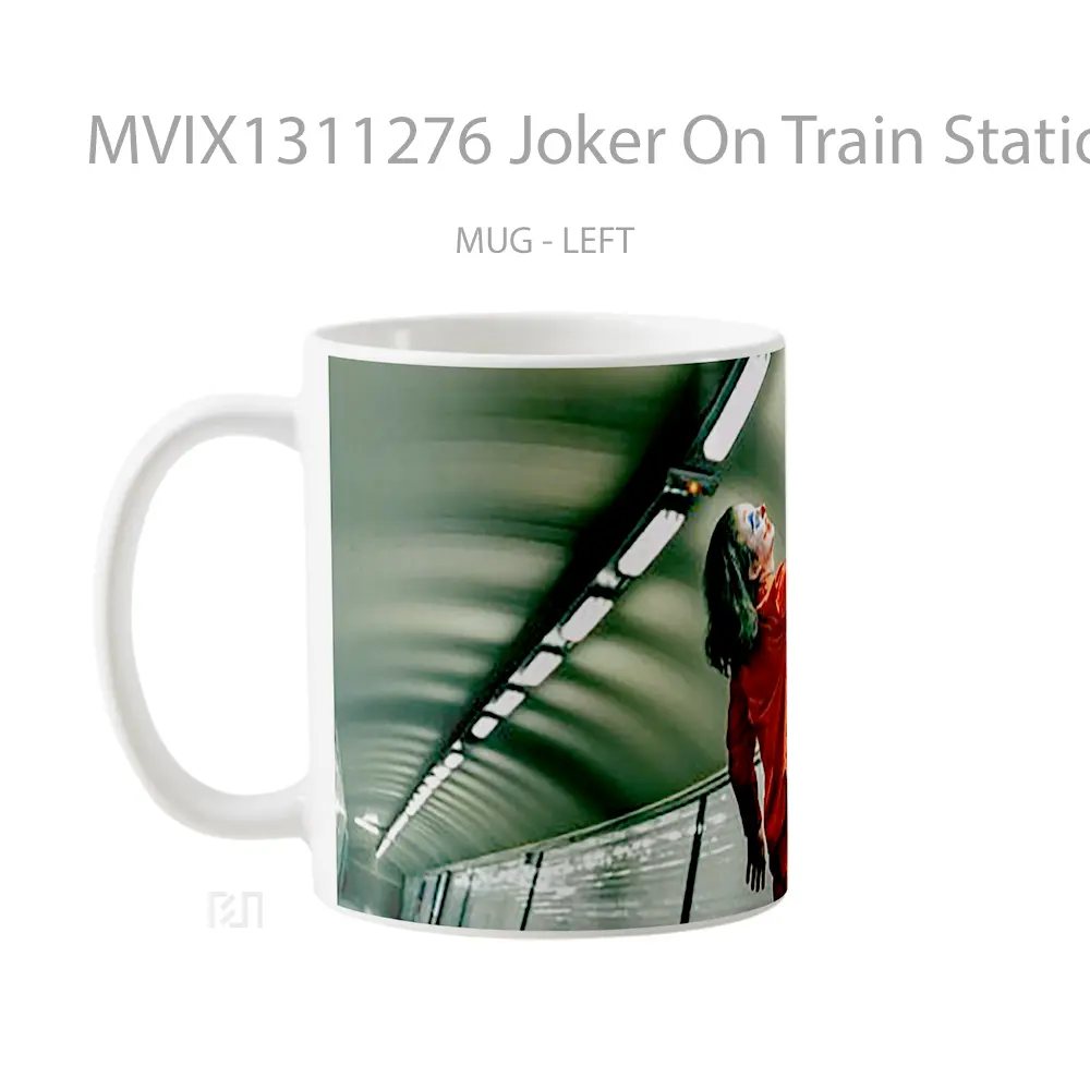 Mug Joker On Train Station Gelas Superhero - All-side / Desain