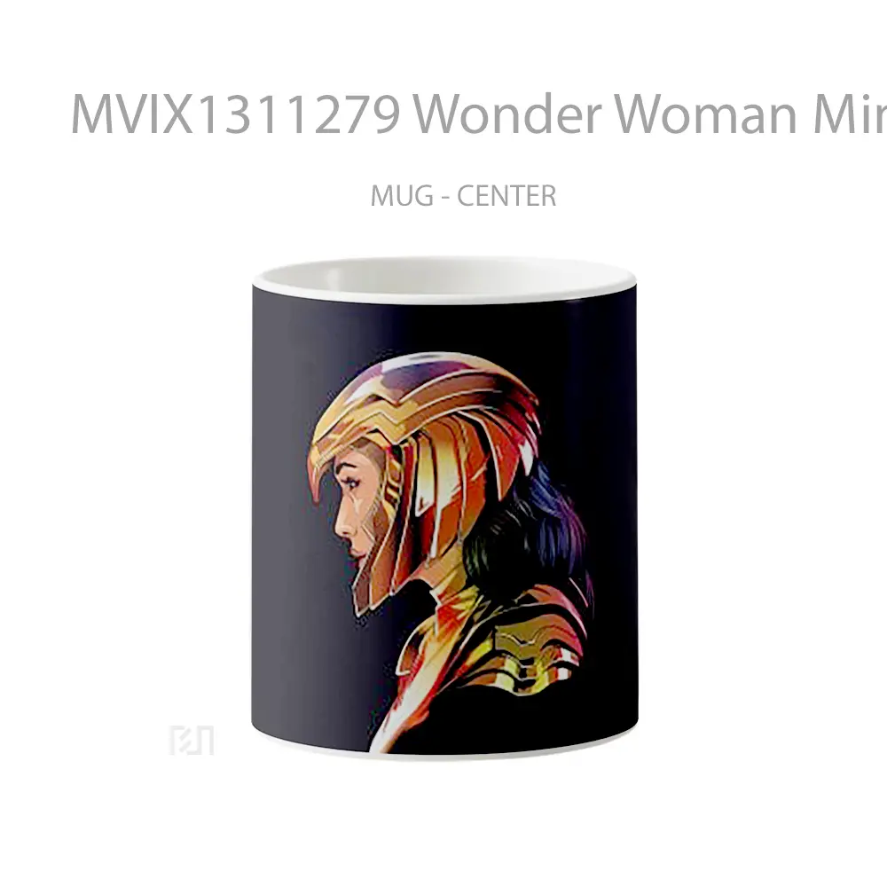 Mug Wonder Woman Minimalist Gelas Superhero