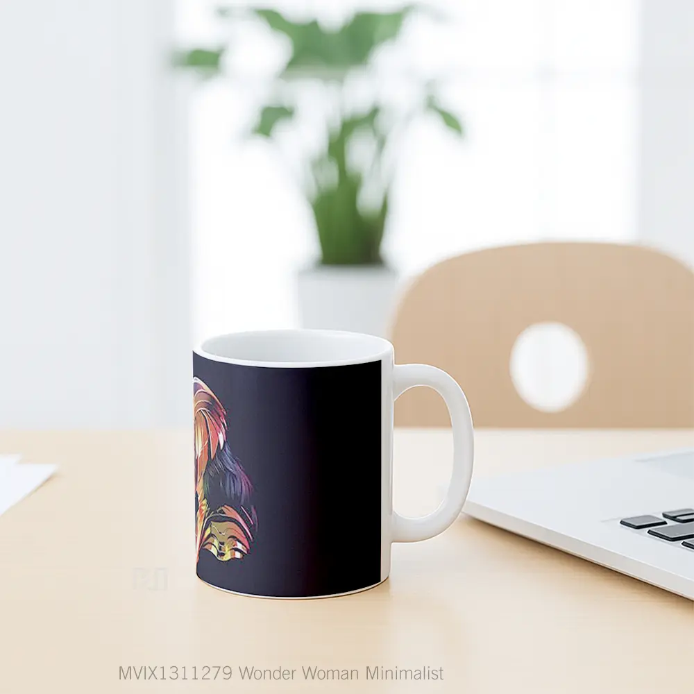 Mug Wonder Woman Minimalist Gelas Superhero - All-side / Desain