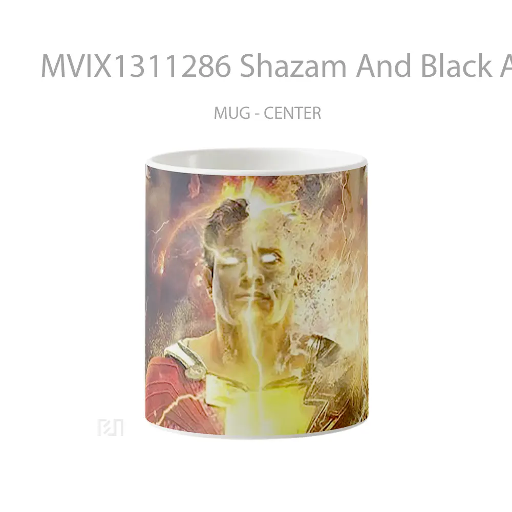 Mug Shazam And Black Adam Gelas Superhero
