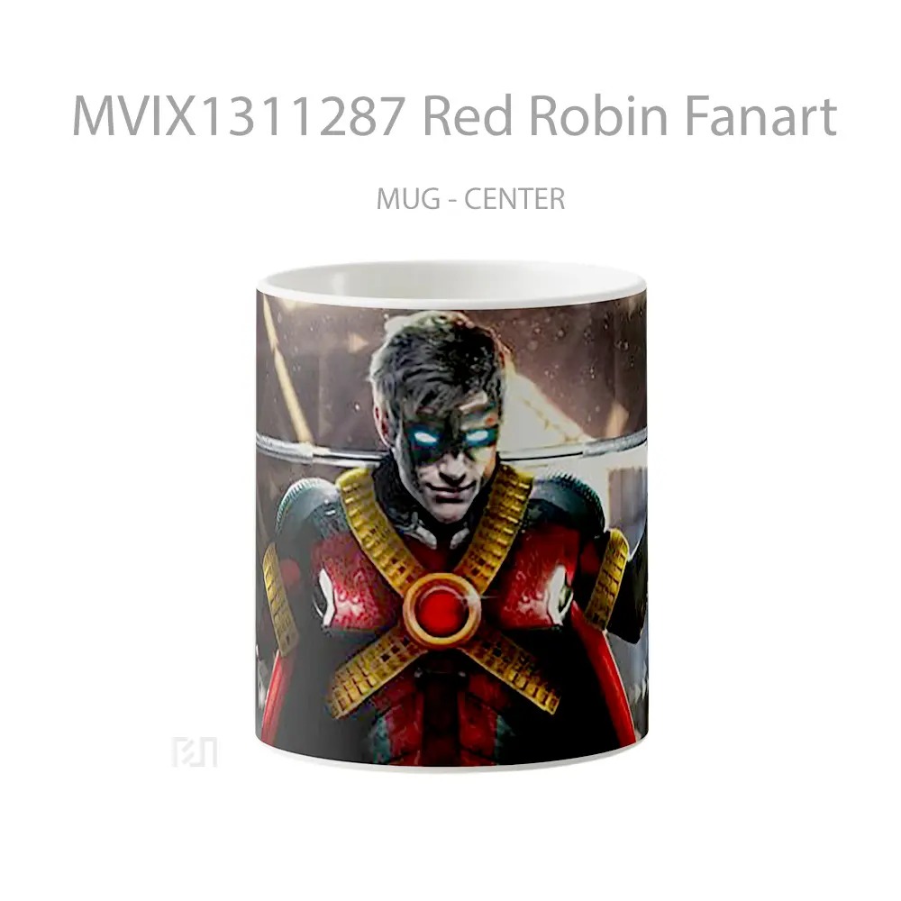 Mug Red Robin Fanart Gelas Superhero