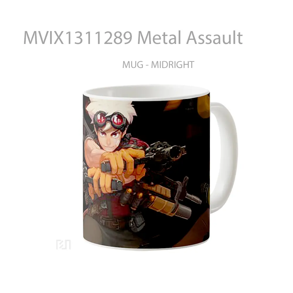 Mug Metal Assault Gelas Keramik Unik - All-side / Desain