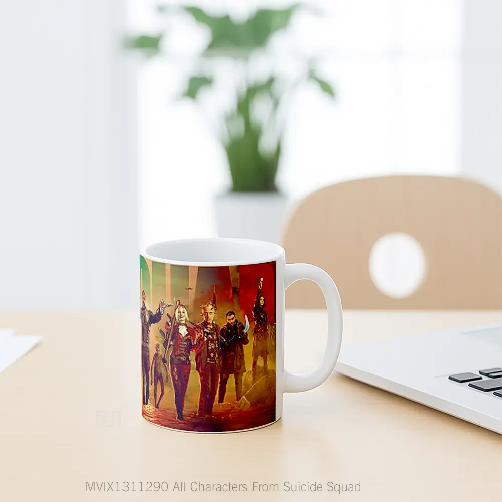 Mug All Characters From Suicide Squad Gelas Keramik Unik - All-side / Desain