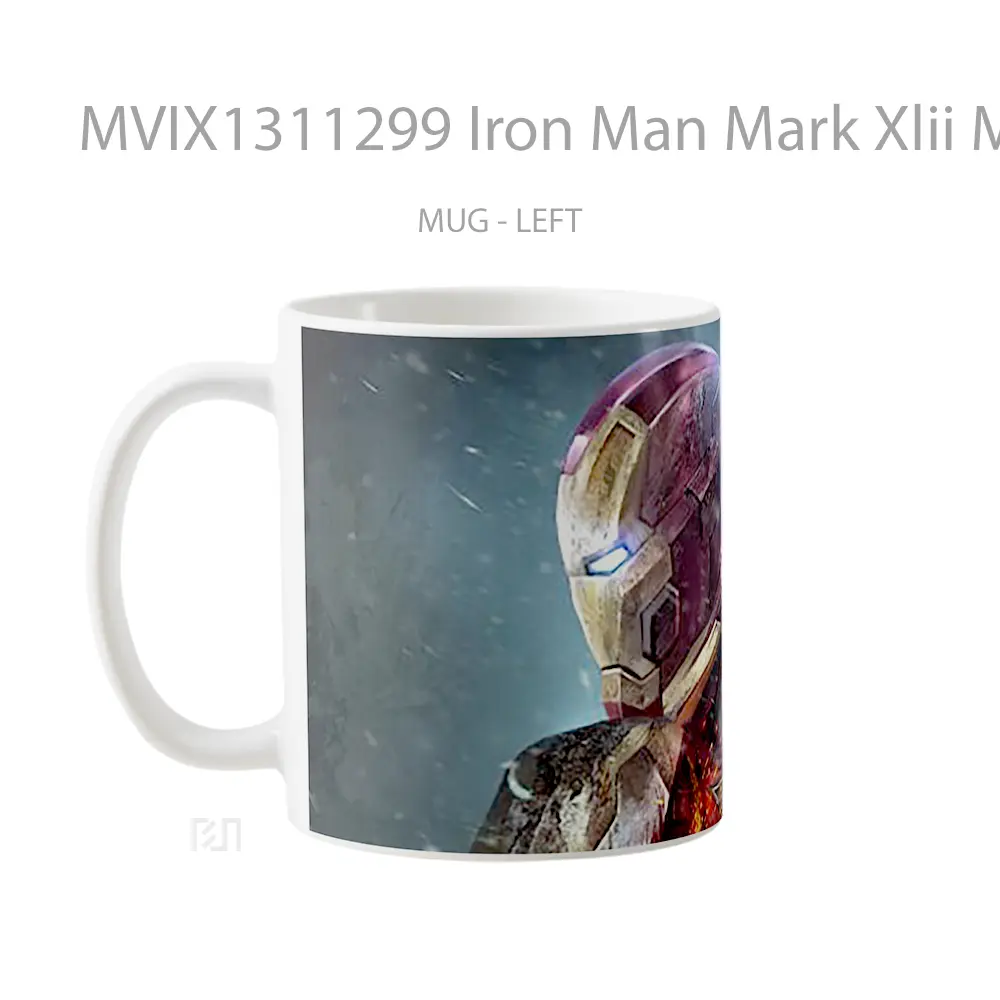 Mug Iron Man Mark Xlii M7 Gelas Superhero - All-side / Desain