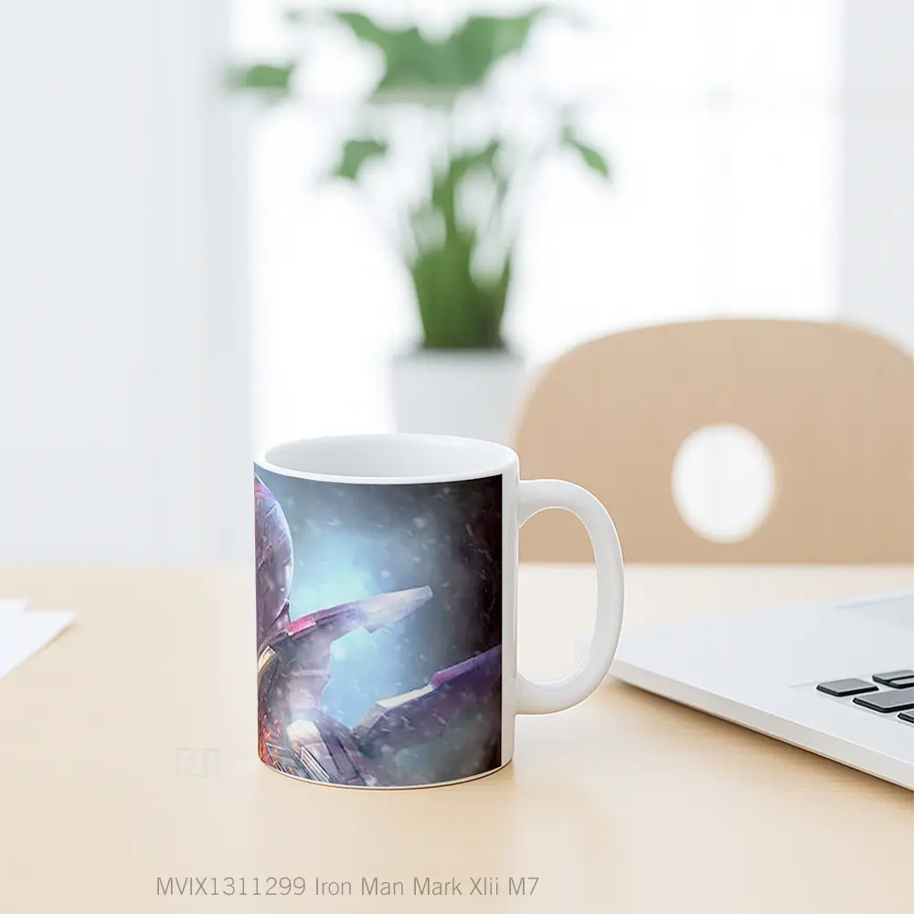 Mug Iron Man Mark Xlii M7 Gelas Superhero - All-side / Desain