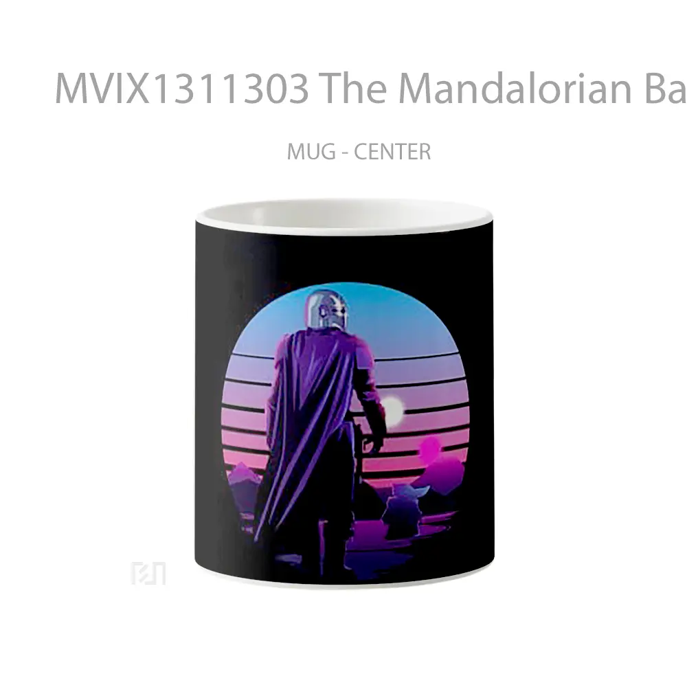 Mug The Mandalorian Baby Yoda Star Wars Minimalist Gelas Star Wars