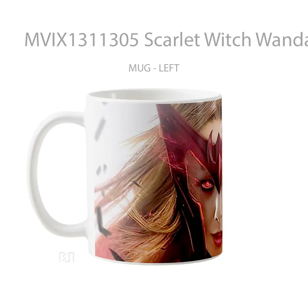 Mug Scarlet Witch Wanda Gelas Superhero - All-side / Desain