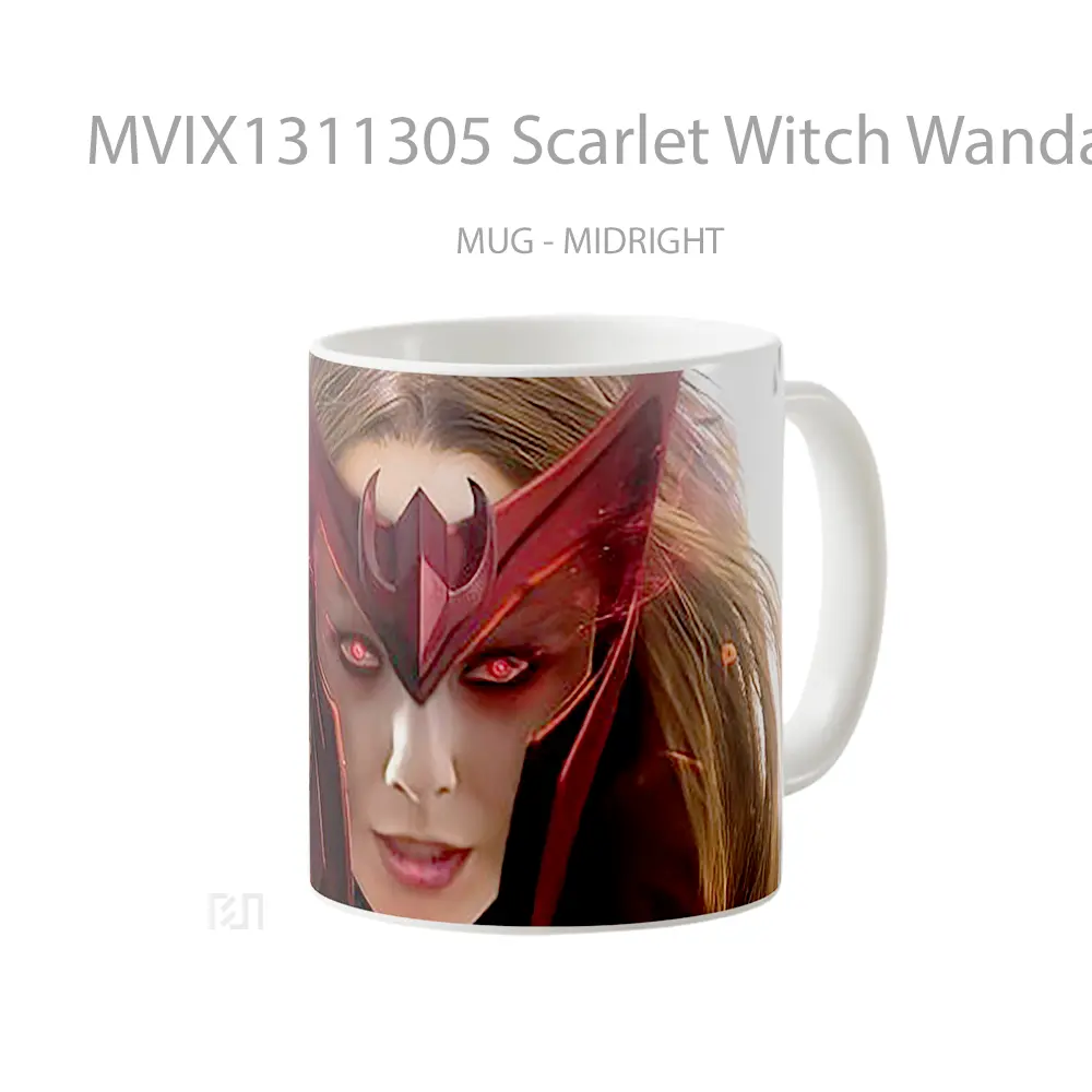 Mug Scarlet Witch Wanda Gelas Superhero - All-side / Desain