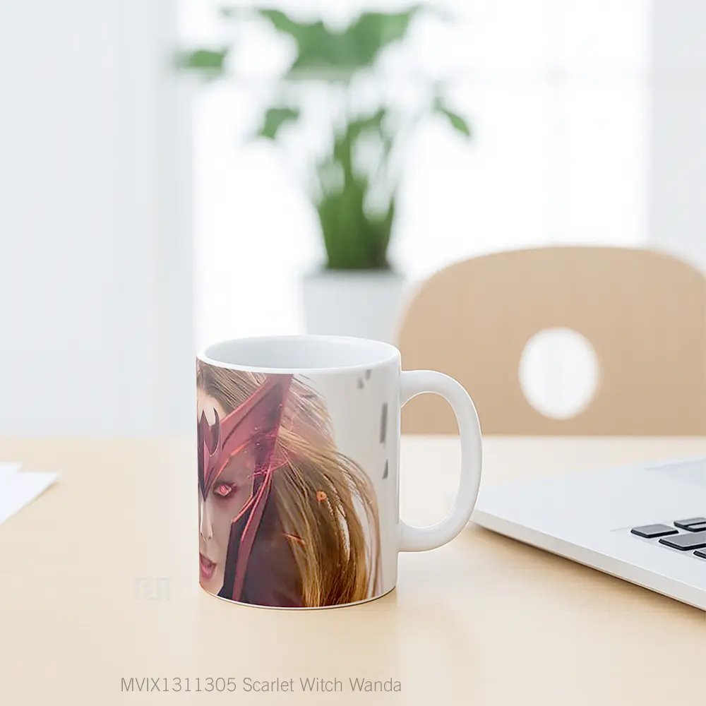 Mug Scarlet Witch Wanda Gelas Superhero - All-side / Desain