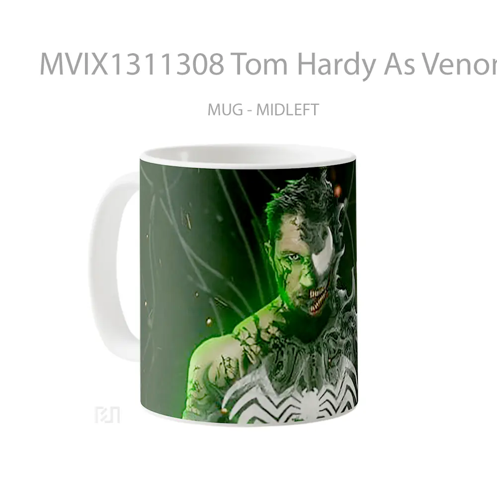 Mug Tom Hardy As Venom Gelas Superhero - All-side / Desain