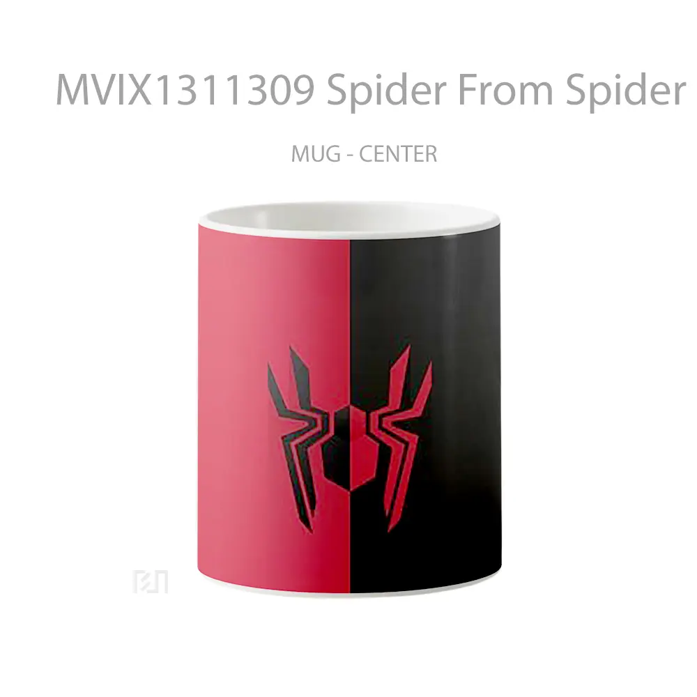 Mug Spider From Spider Man Logo Gelas Superhero