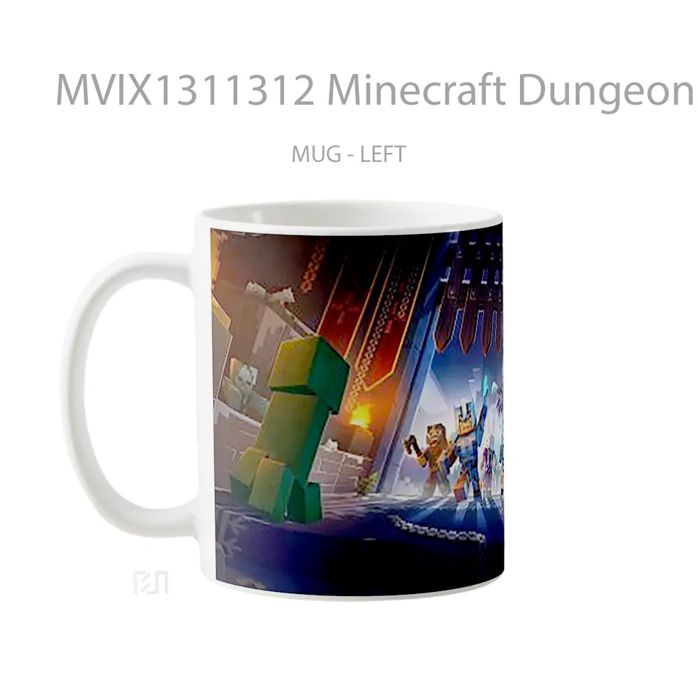 Mug Minecraft Dungeons Creeping Winter Cangkir Gamer - All-side / Desain