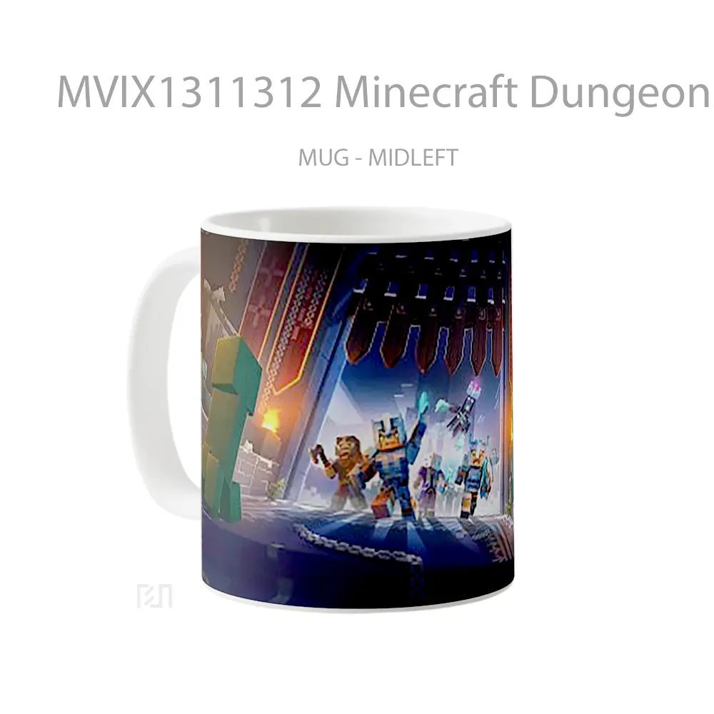 Mug Minecraft Dungeons Creeping Winter Cangkir Gamer - All-side / Desain