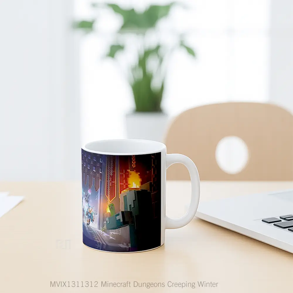 Mug Minecraft Dungeons Creeping Winter Cangkir Gamer - All-side / Desain