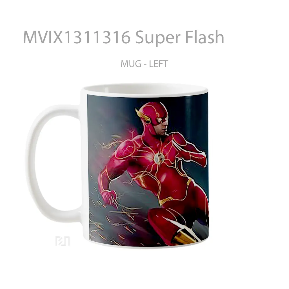 Mug Super Flash Gelas Superhero - All-side / Desain