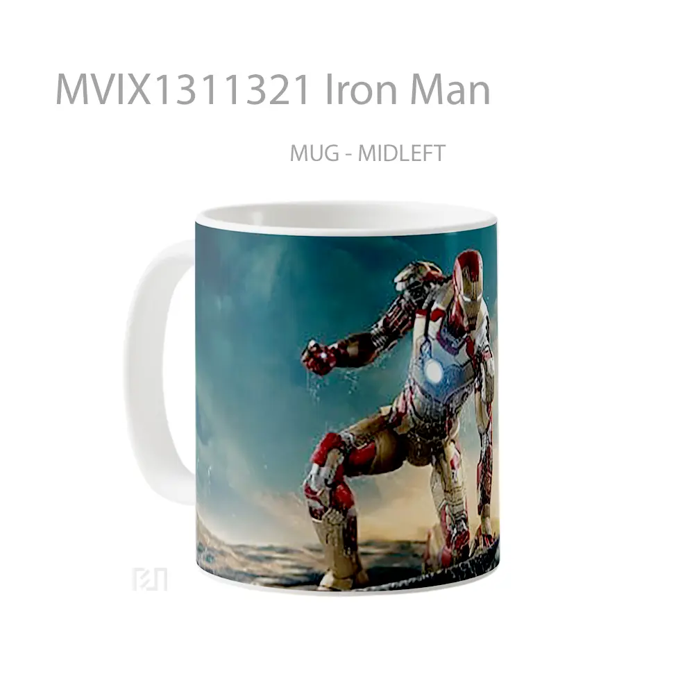 Mug Iron Man Gelas Superhero - All-side / Desain