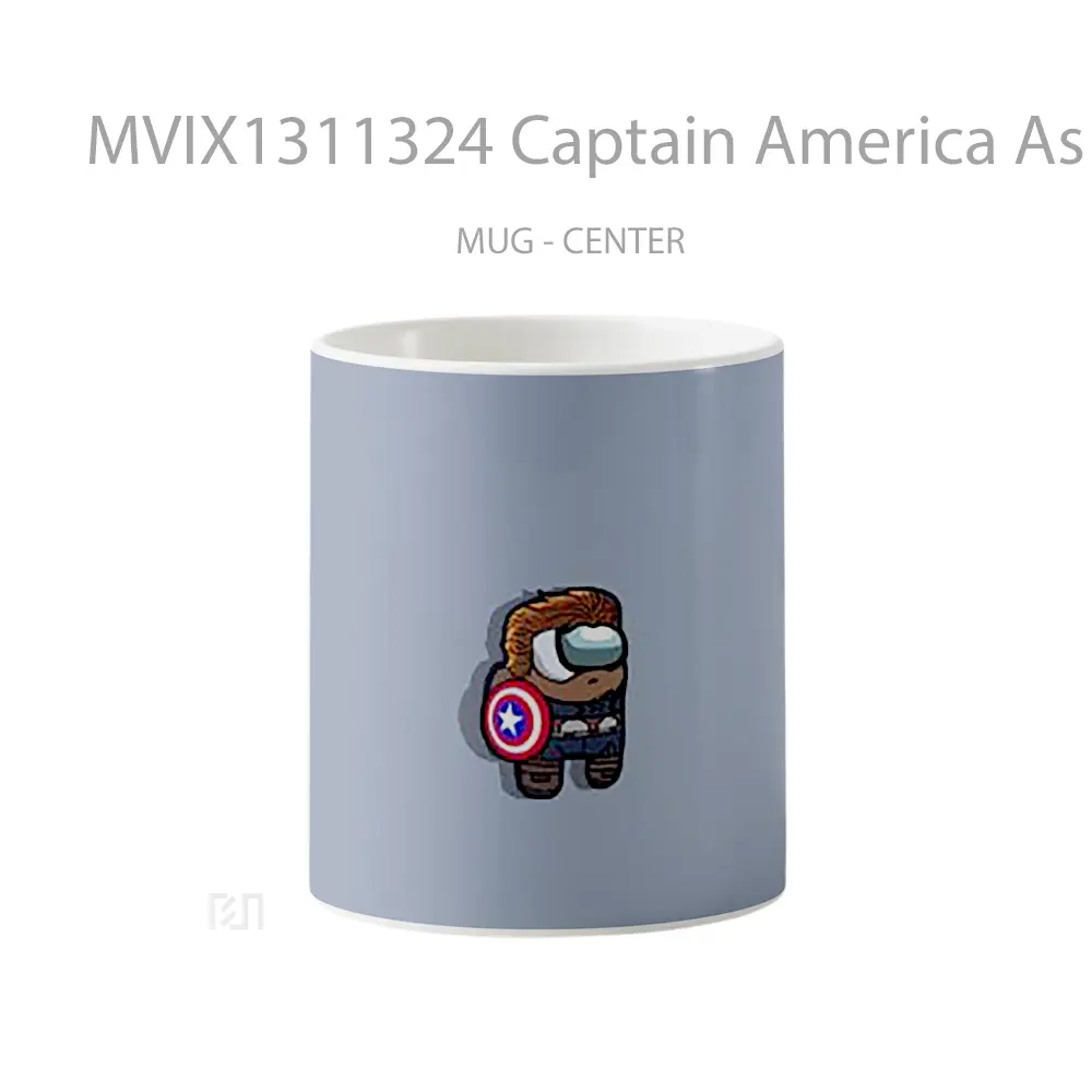 Mug Captain America As Character From Among Us Gelas Superhero