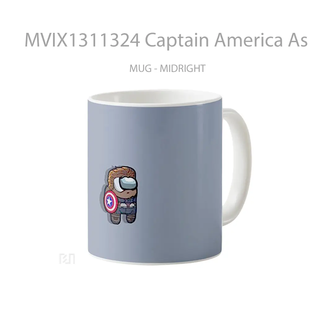 Mug Captain America As Character From Among Us Gelas Superhero - All-side / Desain