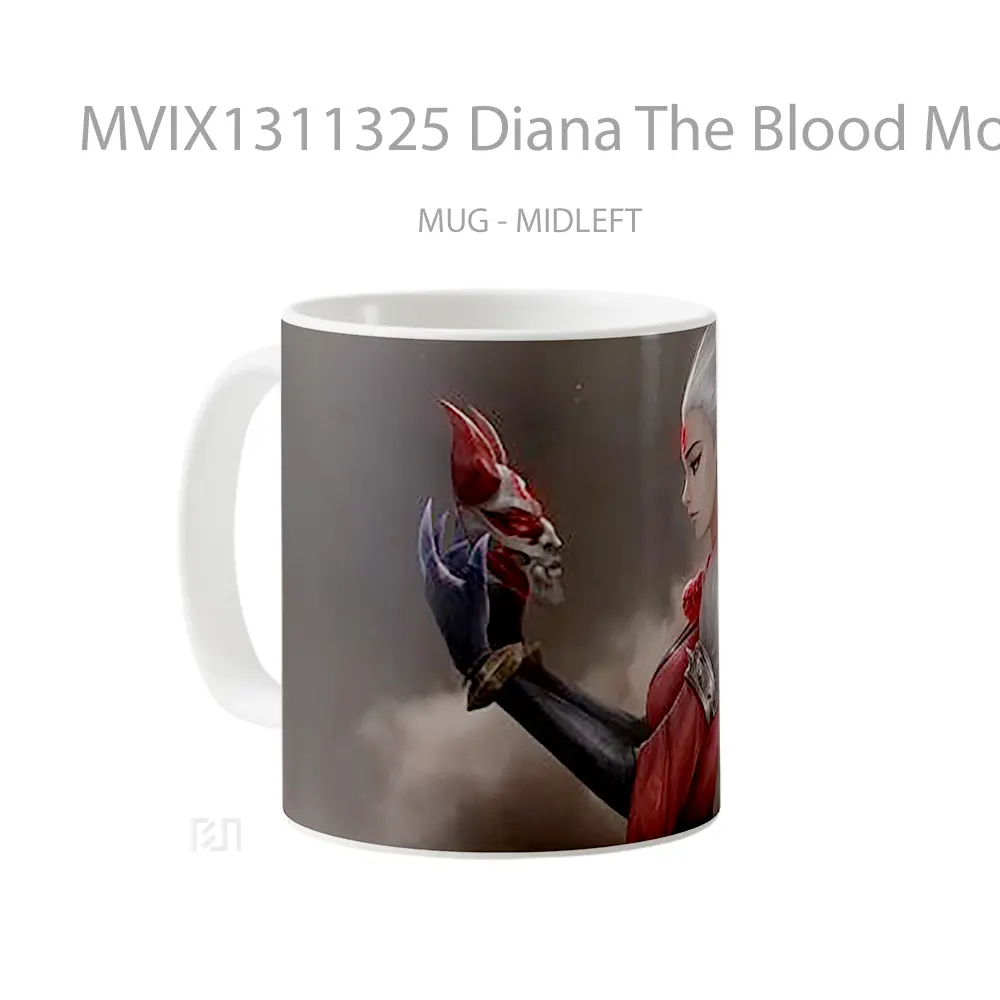 Mug Diana The Blood Moons Call League Of Legends Cangkir Gamer - All-side / Desain