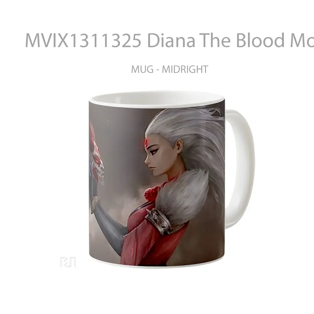 Mug Diana The Blood Moons Call League Of Legends Cangkir Gamer - All-side / Desain
