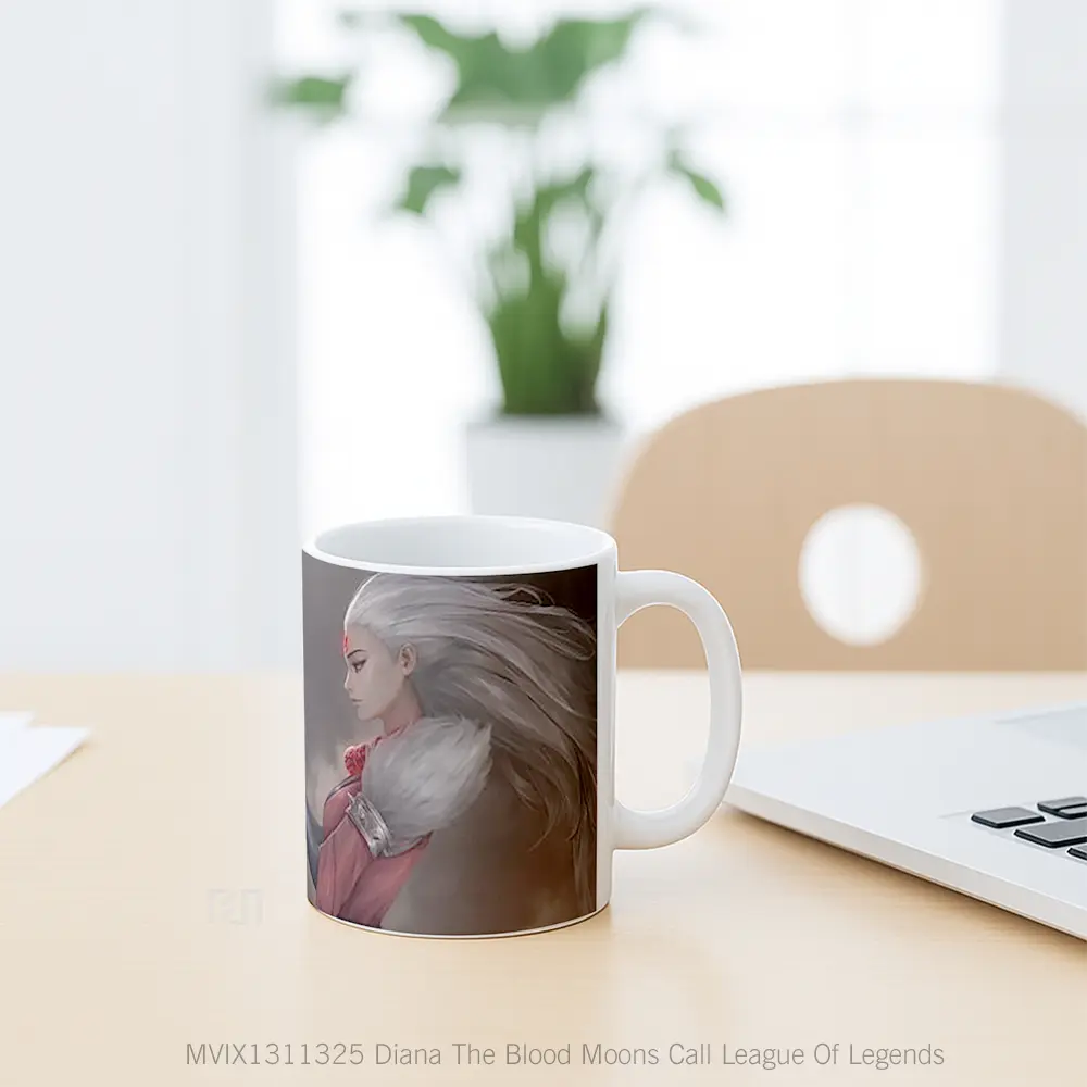 Mug Diana The Blood Moons Call League Of Legends Cangkir Gamer - All-side / Desain