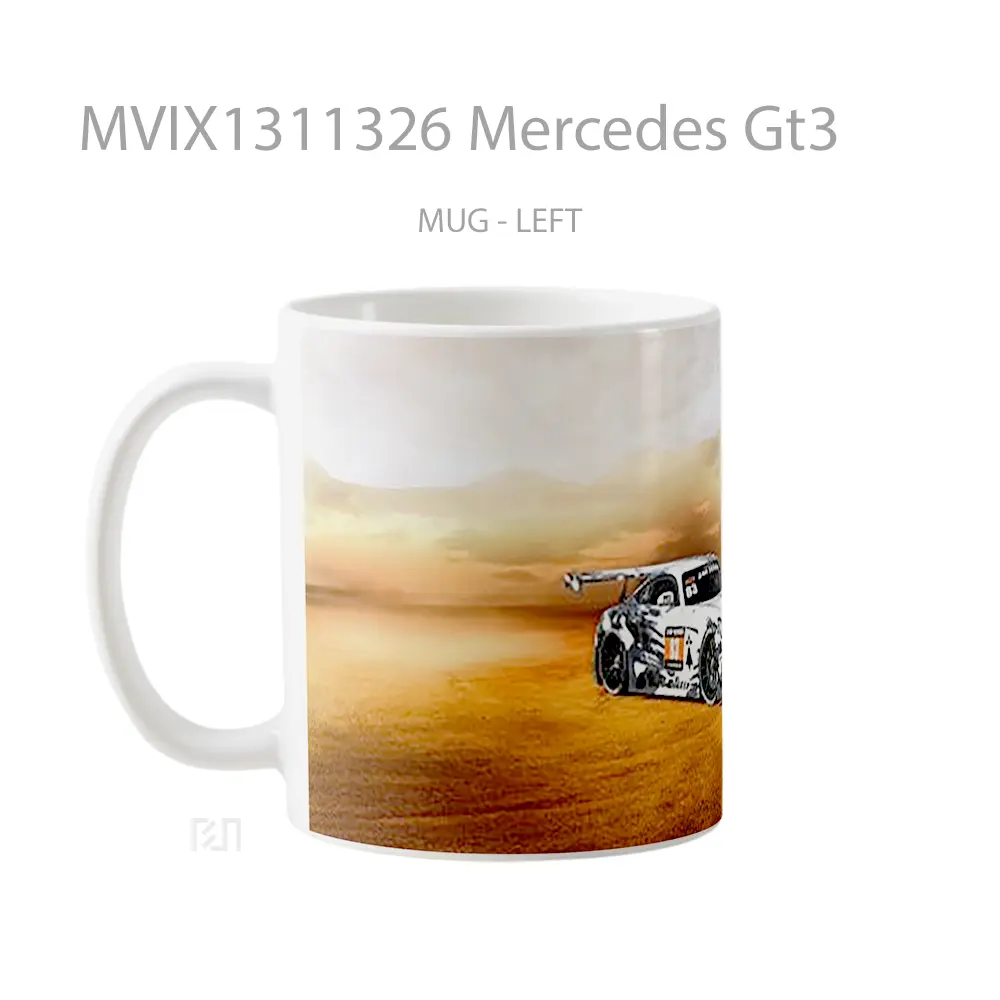 Mug Mercedes Gt3 Cangkir Mobil - All-side / Desain