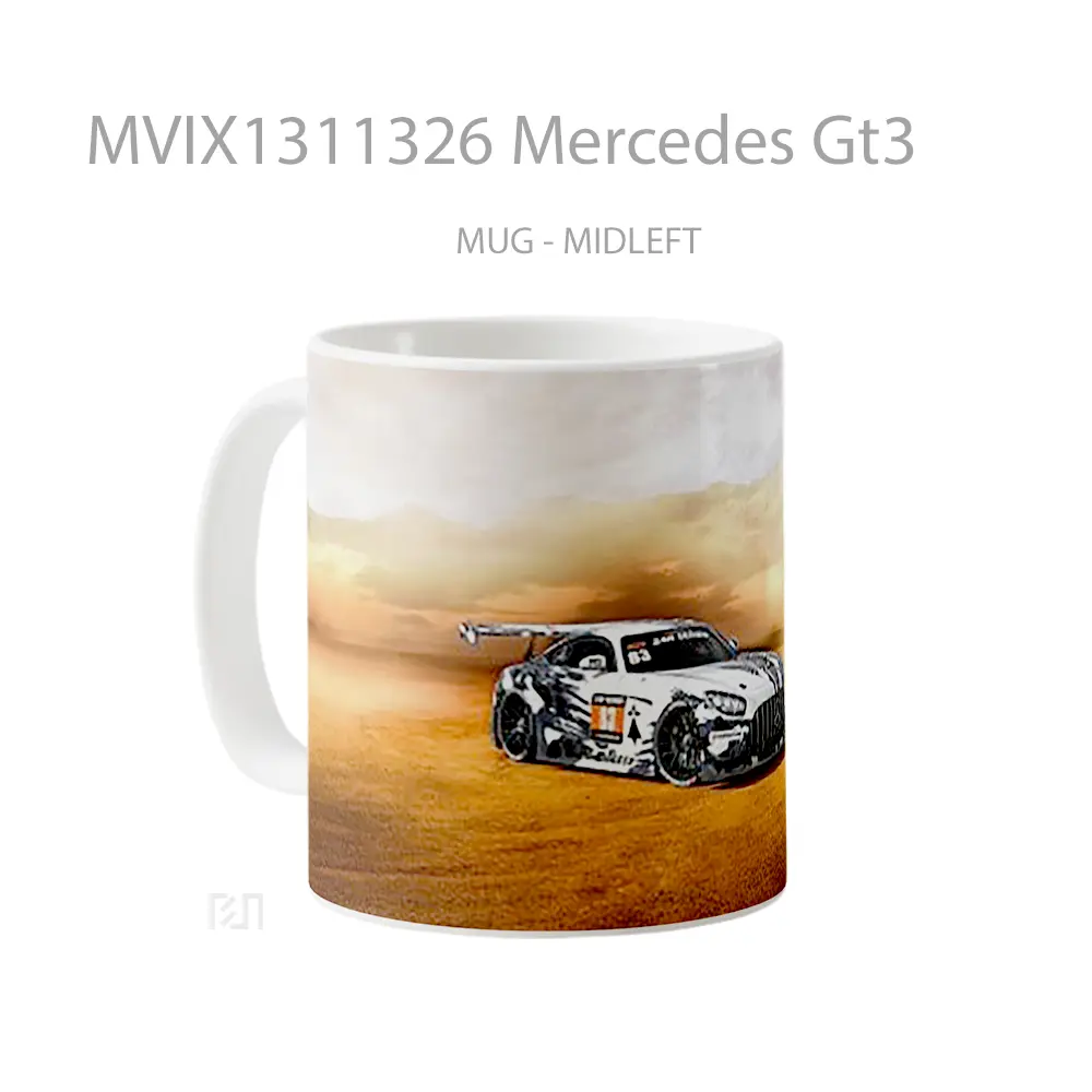 Mug Mercedes Gt3 Cangkir Mobil - All-side / Desain