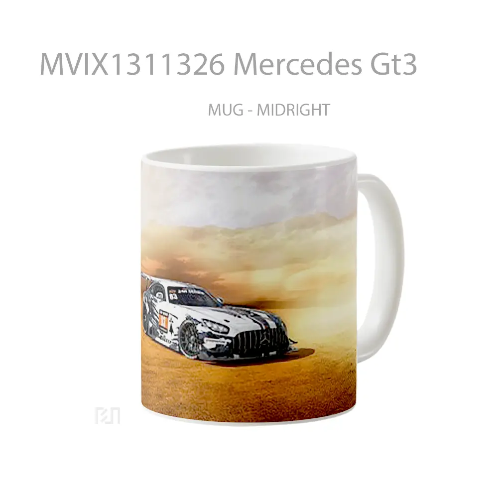 Mug Mercedes Gt3 Cangkir Mobil - All-side / Desain
