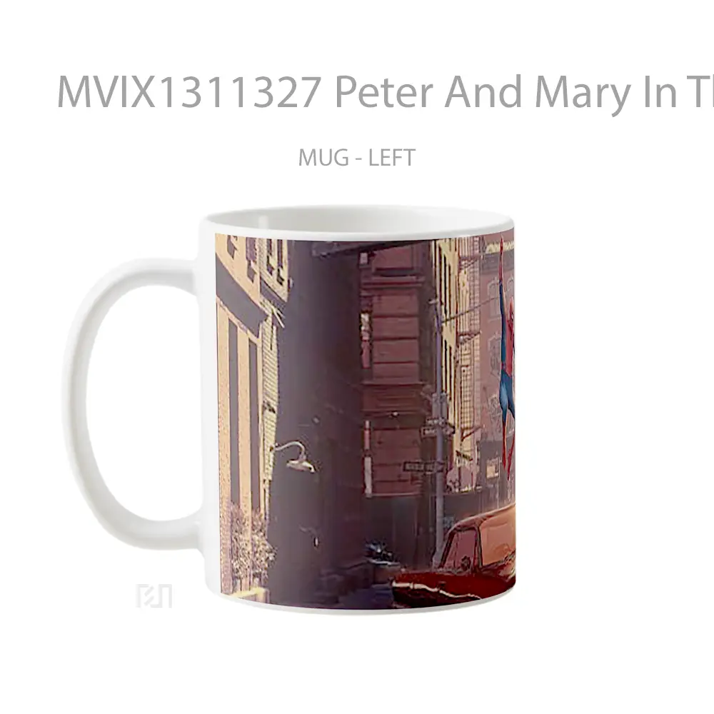 Mug Peter And Mary In The City Gelas Keramik Unik - All-side / Desain