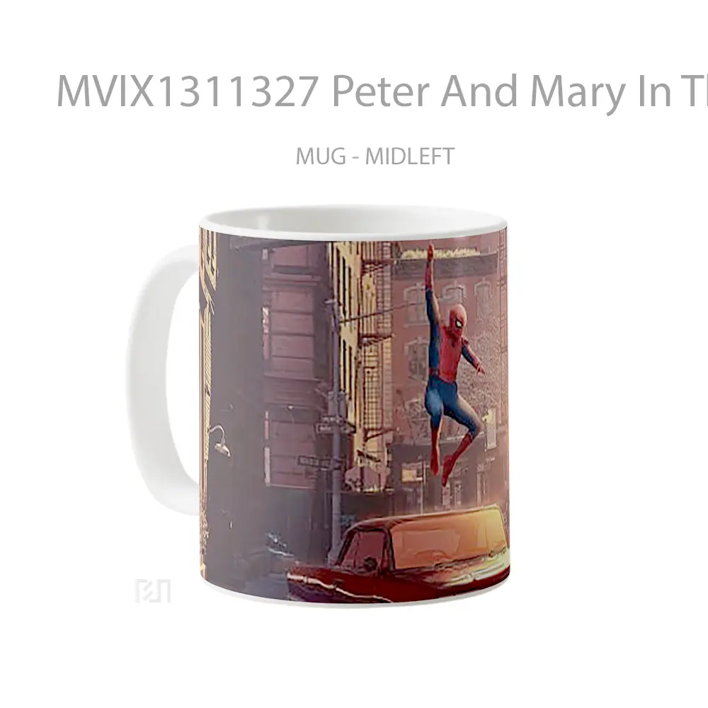 Mug Peter And Mary In The City Gelas Keramik Unik - All-side / Desain