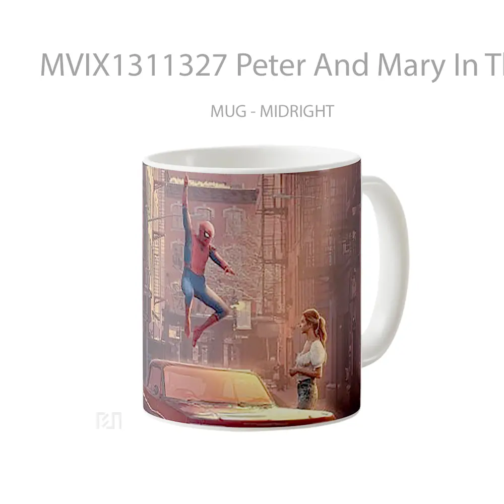 Mug Peter And Mary In The City Gelas Keramik Unik - All-side / Desain