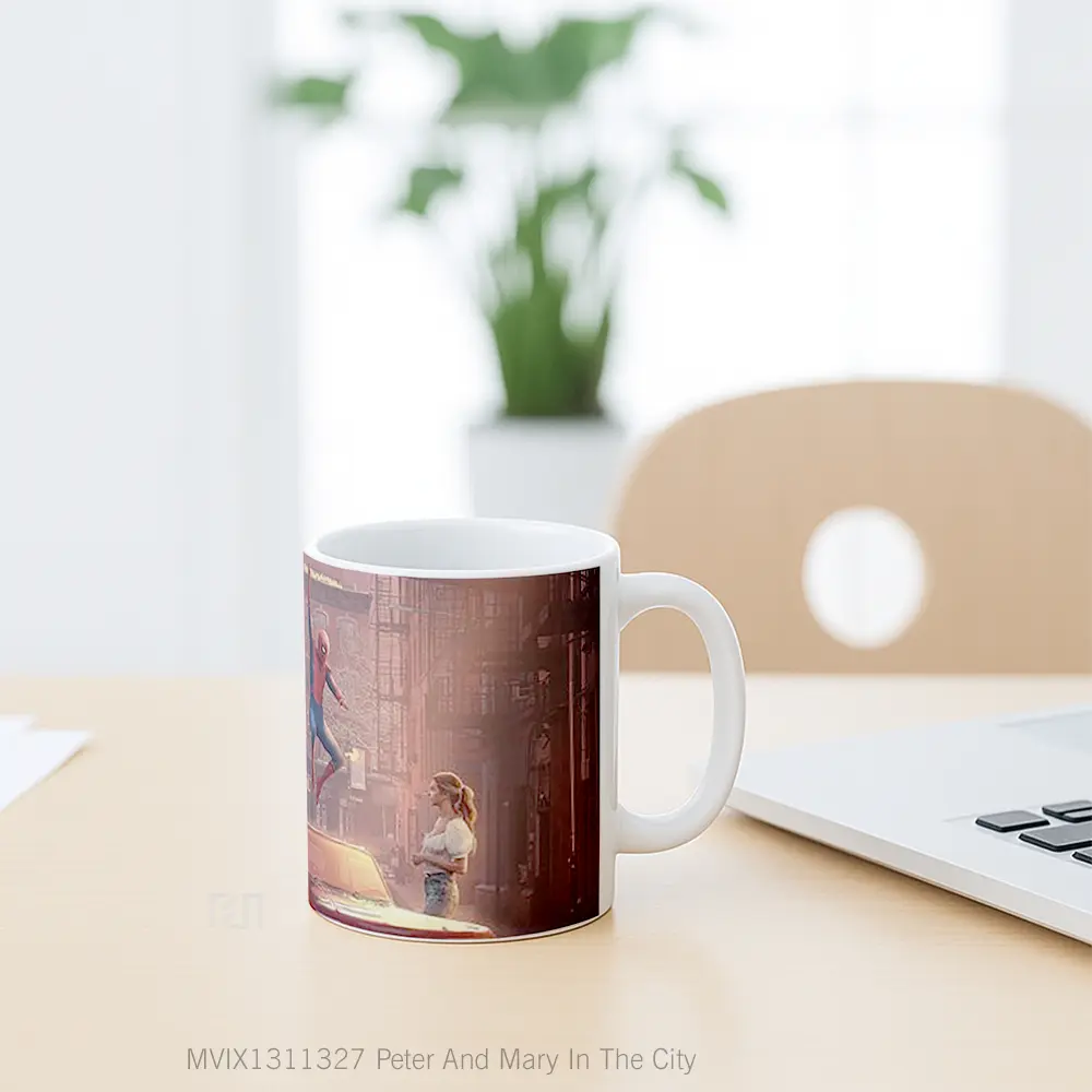 Mug Peter And Mary In The City Gelas Keramik Unik - All-side / Desain