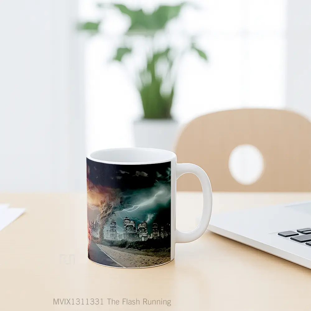 Mug The Flash Running Gelas Superhero - All-side / Desain