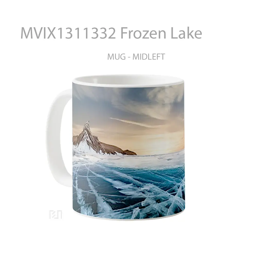 Mug Frozen Lake Gelas Pemandangan Alam - All-side / Desain