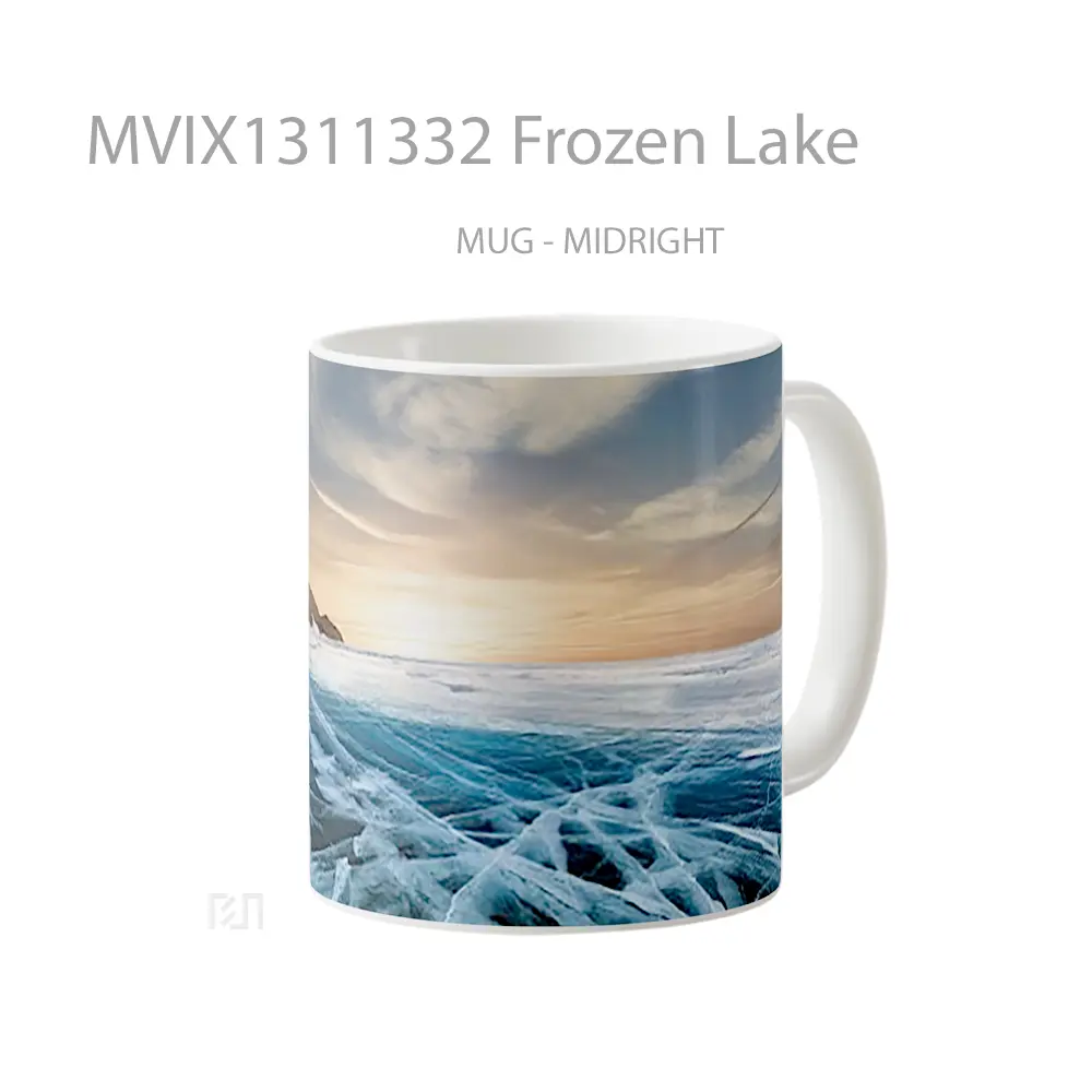Mug Frozen Lake Gelas Pemandangan Alam - All-side / Desain