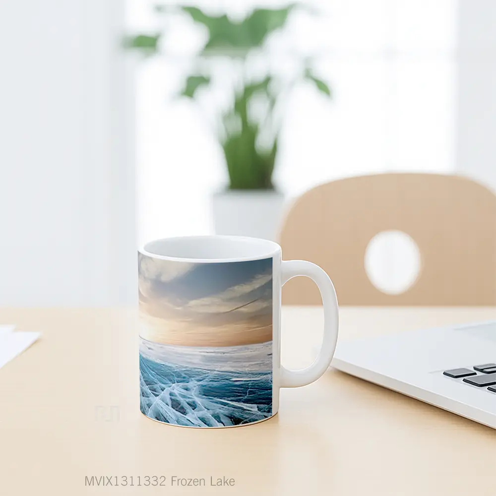 Mug Frozen Lake Gelas Pemandangan Alam - All-side / Desain