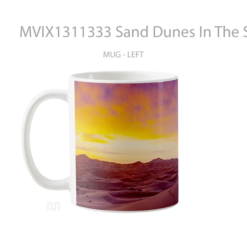 Mug Sand Dunes In The Sahara Gelas Keramik Unik - All-side / Desain